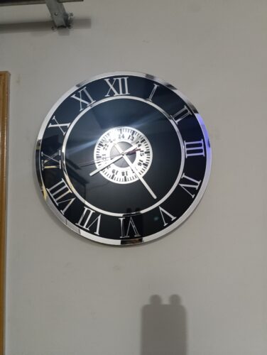 The Chrome Hour Fancy Wall Clock photo review