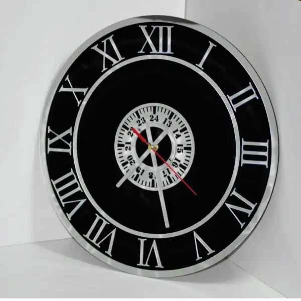 The Chrome Hour Fancy Wall Clock
