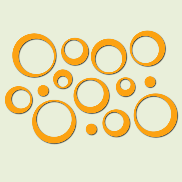 Modern Acrylic Circle Mirror Wall Decor